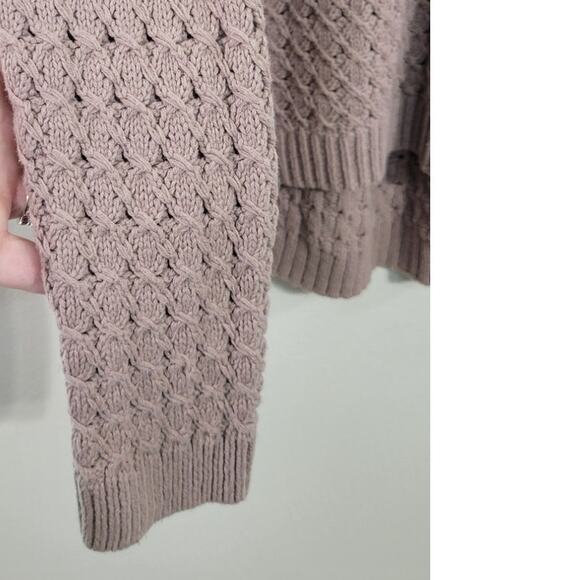 Old Navy Sweater Womens Medium Boho Mauve Sweater Cottage Core Casual Sweater - Picture 4 of 7